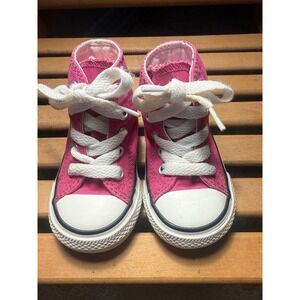 Converse All Star Chuck Taylor High Top Toddler Shoes Pink Size 4
